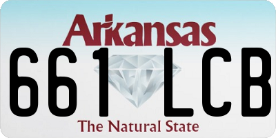 AR license plate 661LCB