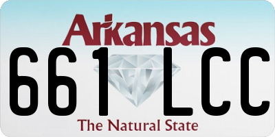 AR license plate 661LCC