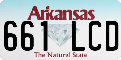 AR license plate 661LCD