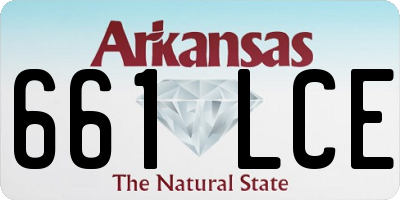 AR license plate 661LCE