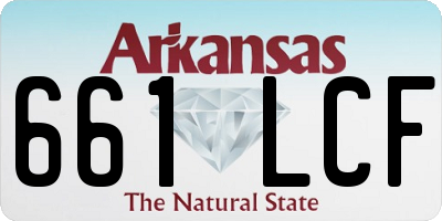 AR license plate 661LCF