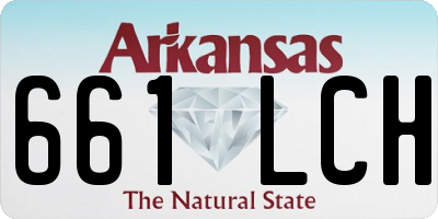 AR license plate 661LCH