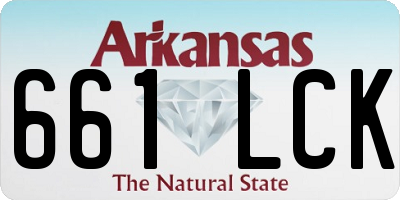 AR license plate 661LCK