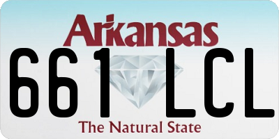 AR license plate 661LCL