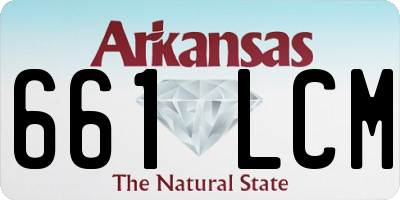 AR license plate 661LCM