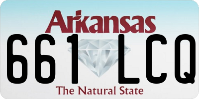 AR license plate 661LCQ