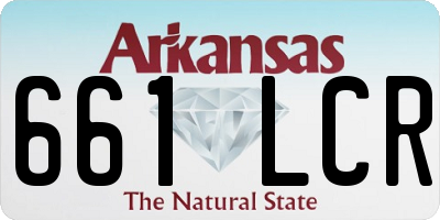 AR license plate 661LCR