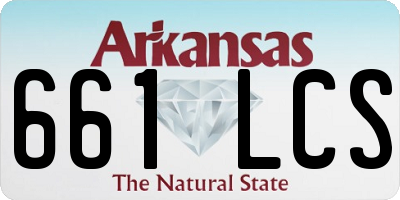AR license plate 661LCS
