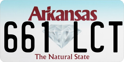 AR license plate 661LCT