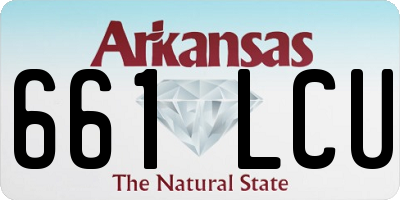 AR license plate 661LCU