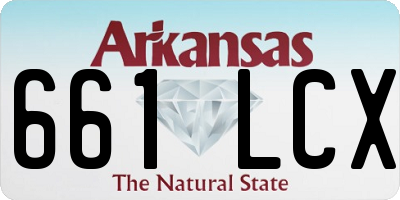 AR license plate 661LCX