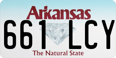 AR license plate 661LCY