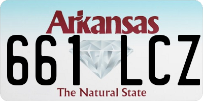AR license plate 661LCZ