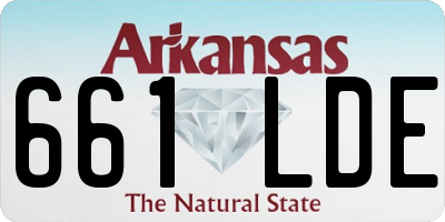 AR license plate 661LDE
