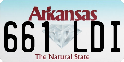 AR license plate 661LDI