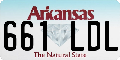AR license plate 661LDL