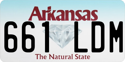 AR license plate 661LDM