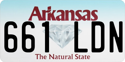 AR license plate 661LDN