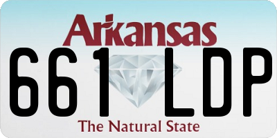 AR license plate 661LDP