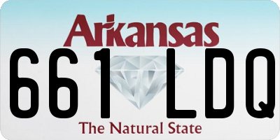 AR license plate 661LDQ