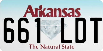 AR license plate 661LDT