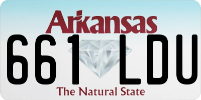 AR license plate 661LDU