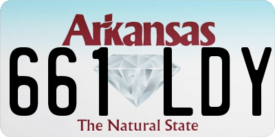 AR license plate 661LDY