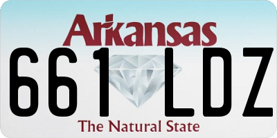 AR license plate 661LDZ