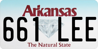 AR license plate 661LEE