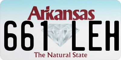 AR license plate 661LEH