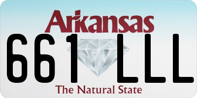 AR license plate 661LLL