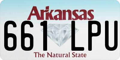 AR license plate 661LPU