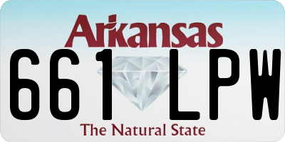 AR license plate 661LPW