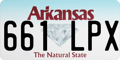 AR license plate 661LPX