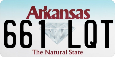 AR license plate 661LQT
