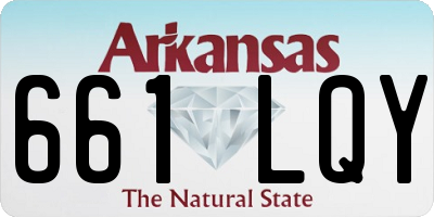 AR license plate 661LQY