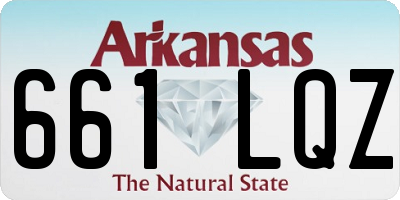 AR license plate 661LQZ