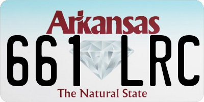 AR license plate 661LRC