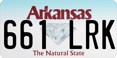 AR license plate 661LRK