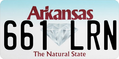AR license plate 661LRN