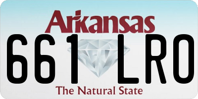 AR license plate 661LRO
