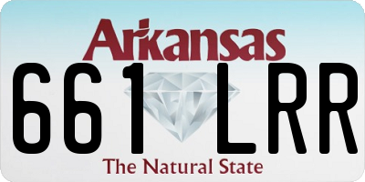 AR license plate 661LRR