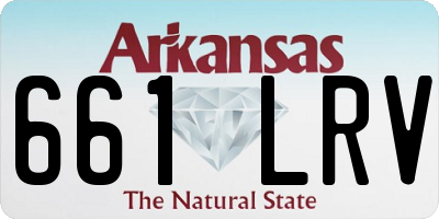 AR license plate 661LRV