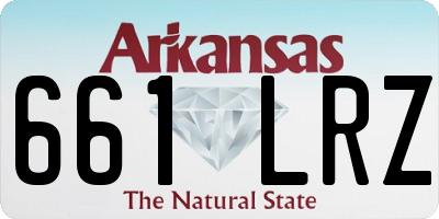 AR license plate 661LRZ