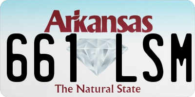 AR license plate 661LSM