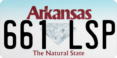 AR license plate 661LSP