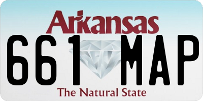 AR license plate 661MAP