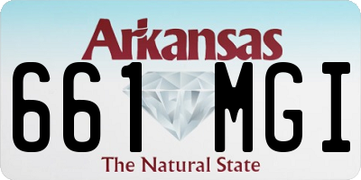 AR license plate 661MGI