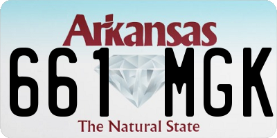 AR license plate 661MGK
