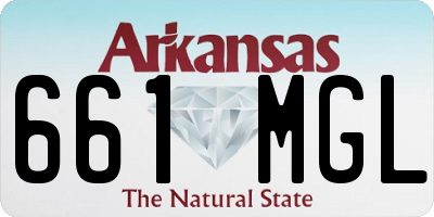 AR license plate 661MGL